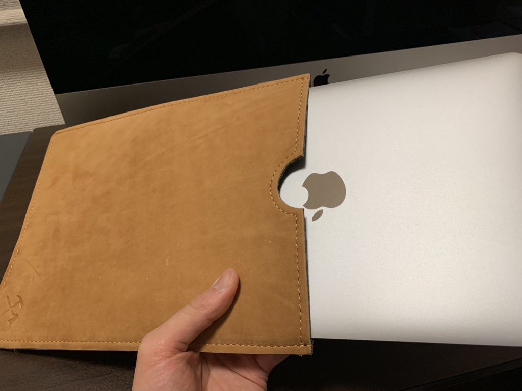 MacBook レザースリーブ　本革　保護ケース